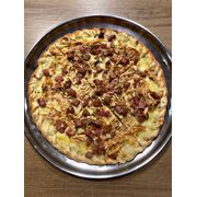 Especiais: Frango ao Molho Branco C/ Bacon - Pizza Grande (Ingredientes: Bacon, Frango, Molho Branco da Casa, Mussarela, Orégano)