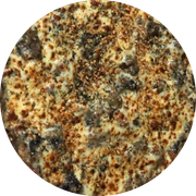 Promocionais: Berinjela - Pizza Grande (Ingredientes: Molho, Mussarela, Berinjela, Alho)