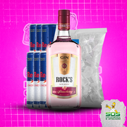 Gin + 06 Red Bull + 01 Gelo 3kg: Rock
