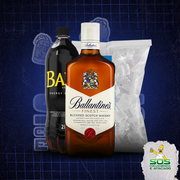 Kits de Whisky: Ballantines + 01 Baly 2L + 01 Gelo 3kg)