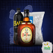 Kits de Whisky: Grand Old Par + 01 Baly 2L + 01 Gelo 3kg)