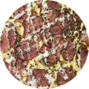Especiais: Lombinho - Pizza Grande (Ingredientes: Molho, Mussarela, Lombo Defumado, Catupiry)