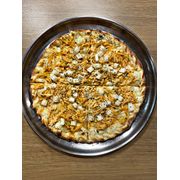 Especiais: Frango ao Molho Branco C/ Palmito - Pizza Grande (Ingredientes: Frango, Molho Branco da Casa, Mussarela, Orégano, Palmito)