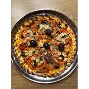 Nobres: Marguerita C/ Peperoni - Pizza Grande (Ingredientes: Azeitona Preta, Manjericão Fresco, Molho, Mussarela, Orégano, Parmesão, Pepperoni, Tomate)