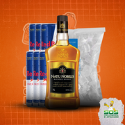 whisky + red bull + gelo: Natu Nobilis + 06 Red Bull + 01 Gelo 3kg)
