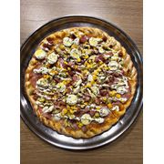Nobres: Moda do Pizzaiolo - Pizza Grande (Ingredientes: Bacon, Champignon, Creme de Leite, Lombo, Milho, Molho, Mussarela, Orégano, Ovo de Codorna)