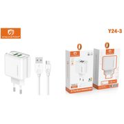 Acessórios para Celular: Kit Carregador Tipo C Y24-3)