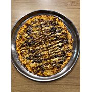 Nobres: Strogonoff Gratinado C/ Barbecue - Pizza Grande (Ingredientes: barbecue, Batata Palha, Molho, Mussarela, Orégano, Strogonoff de Carne)
