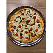 Especiais: Marguerita Especial - Pizza Grande (Ingredientes: Catupiry, Manjericão Fresco, Mussarela, Orégano, Parmesão, Tomate cereja)
