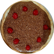 Doces: 61-Brigadeiro - Pizza Grande (Ingredientes: Cerejas em Caldas, Chocolate, Granulado)