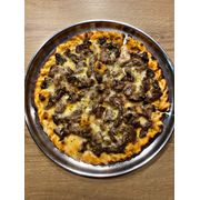 Nobres: Mignon ao Molho Madeira - Pizza Grande (Ingredientes: Dupla Camada de Mussarela, Mignon em Cubos, Molho, Orégano)