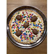 Doces: Tortuguita - Pizza Grande (Ingredientes: Chocolate Branco, Confete, Creme de Leite, Leite Condensado, Mussarela, Tortuguita)