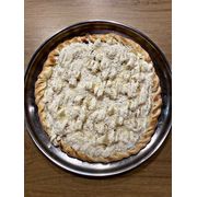 Doces: Abacaxi Nevada - Pizza Grande (Ingredientes: Abacaxi, Chocolate Branco, Coco Ralado, Creme de Leite, Leite Condensado, Mussarela)