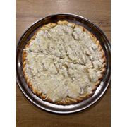 Doces: Banana Nevada - Pizza Grande (Ingredientes: Banana, Chocolate Branco, Coco Ralado, Creme de Leite, Leite Condensado, Mussarela)