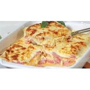 Massas: Lasanha de Queijo e Presunto - Massas (Ingredientes: Presunto, Queijo)