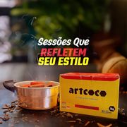 Carvão: CARVÃO ART COCO - 1KG - BOX 10kg R$220,00 CADA// ACIMA DE 5 BOX 10kg R$ 210,00 CADA// ACIMA DE 10 BOX DE 10kg R$ 205,00 CADA