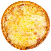 Promocionais: Dois Queijos - Pizza Família (Ingredientes: Molho, Muçarela, Queijo Prato, Tomate, Orégano)