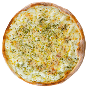 Especiais: Quatro Queijos - Pizza Família (Ingredientes: Molho, Muçarela, Catupiry, Queijo Prato, Provolone, Orégano)