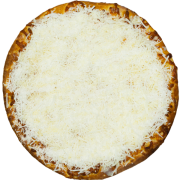 Doces: RAFFAELLO - Pizza PEQUENA 25 cm /4 Fatias (Ingredientes: BOMBOM RAFFAELLO, Chocolate Branco, Coco Ralado, CREME DE LEITE NINHO, Mussarela)