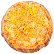Promocionais: Frango Com Milho - Pizza Família (Ingredientes: Molho, Muçarela, Frango Desfiado, Milho Verde, Tomate, Orégano)