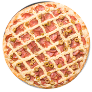 Especiais: Calabresa Com Catupiry - Pizza Família (Ingredientes: Molho, Muçarela, Calabresa, Catupiry, Orégano)