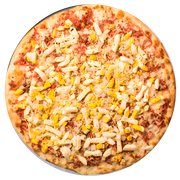 Super Especiais: Baiana Du Cora Sem Cebola Temperada - Pizza Família (Ingredientes: Bacon, Calabresa, Catupiry, Ervilha, Molho, Muçarela, Orégano, Ovo, Pimenta, Tomate)