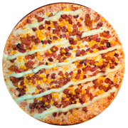 Especiais: Bacon Com Catupiry - Pizza Família (Ingredientes: Molho, Muçarela, Bacon, Catupiry, Orégano)
