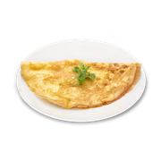 OMELETE: Filé Mignon e Queijo - OMELETE (Ingredientes: Ovo)