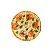 Pizza Brotão: Margueritana - Pizza Brotão (Ingredientes: Manjericão, Molho, Mussarela, Orégano, Tomate)