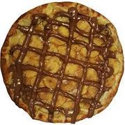 Pizza Brotão: Banana Achocolatada - Pizza Brotão (Ingredientes: Banana, Canela, Chocolate, Mussarela)
