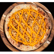 Especiais: Frango c/ Cheddar - Pizza Família (Ingredientes: Cheddar, Frango, Massa de Longa Fermentação, Molho da Casa, Mussarela, Orégano, Parmesão)