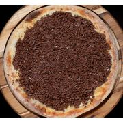 Doces: Chocolate Preto - Pizza Família (Ingredientes: Chocolate Preto, Massa de Longa Fermentação, Mussarela)