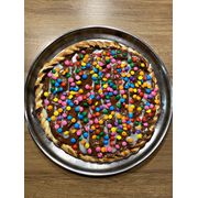 Doces: Confeti C/ Chocolate Preto - Pizza Grande (Ingredientes: Chocolate Preto, Creme de Leite, Leite Condensado, Mussarela)