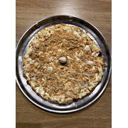 Doces: Paçoca c/ chocolate branco - Pizza Grande (Ingredientes: Chocolate Branco, Creme de Leite, Leite Condensado, Mussarela, Paçoca)