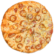 Tradicionais: Calabresa - Pizza Grande (Ingredientes: Calabresa, Cebola, Molho, Mussarela, Orégano)
