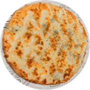 Tradicionais: Quatro Queijos - Pizza Grande (Ingredientes: Gorgonzola, Molho, Mussarela, Orégano, Queijo Prato, Requeijão)