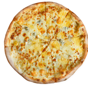Tradicionais: 5 Queijos - Pizza Grande (Ingredientes: Catupiry Scala, Gorgonzola, Muçarela, Parmesão, Provolone)