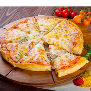 Especiais: Frei Caneca - Pizza Grande (Ingredientes: Cebola, Ervilhas frescas, Milho, Muçarela, Ovos, Peito de Peru, Tomate em Rodelas)