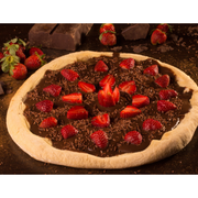 Doces: Morango c/ Chocolate ao Leite - Pizza Grande (Ingredientes: Chocolate ao Leite, Morango)