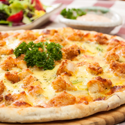 Vegetarianas: Faria Lima - Pizza Grande (Ingredientes: Brócolis temperado, Féculas de alho, Muçarela, Palmito, Parmesão)