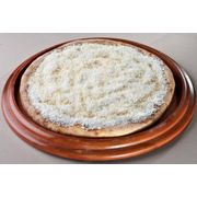 Doce tradicional: Beijinho - Pizza Gigante (Ingredientes: Creme de Leite, Mussarela, Chocolate Branco, Coco Ralado, Leite Condensado)