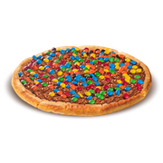 Doce tradicional: MM´S - Pizza Gigante (Ingredientes: Creme de Leite, Mussarela, Chocolate Preto, MM´S, Leite Condensado)