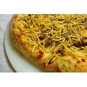Especiais: Strogonoff de Carne - Pizza Gigante (Ingredientes: Molho de Tomate, Mussarela, Strogonoff de Carne, Batata Palha)