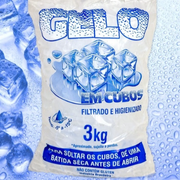Gelo Em Cubo: Gelo Cubo 3Kg - Gelo
