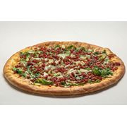 Tradicionais: Escarola c/ Bacon - Pizza Gigante (Ingredientes: Molho de Tomate, Mussarela, Escarola, Bacon, Orégano)