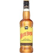 Whisky: Whisky White Horse 1L - O Whisky White Horse é composto por mais de 35 maltes, uma das mais elevadas proporções de maltes nos scotch whiskies. Assim como Logan, também desenvolvido por Peter Mackie, seus principais maltes são Lagavulin, Glen Elgin e Craigellachie.