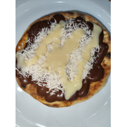 Esfihas Doces: Prestígio - Esfiha (Ingredientes: Chocolate ao Leite, Coco Ralado, Creme de Leite, Leite Condensado)