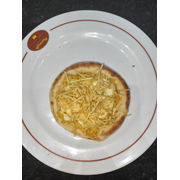 Esfihas Especiais: Strogonoff de Frango - Esfiha (Ingredientes: Batata Palha, Creme de Leite, Frango Desfiado, Mussarela, Requeijão Cremoso)