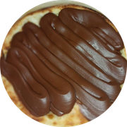 Esfihas Doces: Chocolate Preto - Esfiha (Ingredientes: Chocolate ao Leite, Creme de Leite)