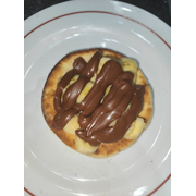 Esfihas Doces: Banana Com Chocolate Preto - Esfiha (Ingredientes: Banana, Chocolate ao Leite)